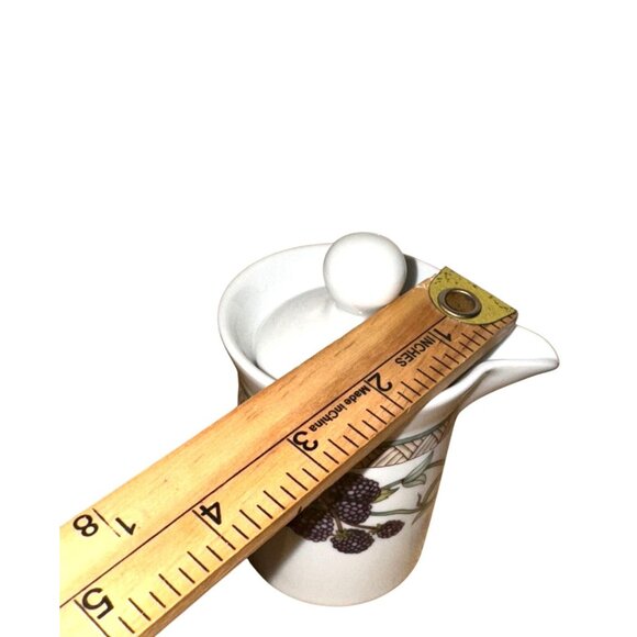 Dansk Urban Fruits Creamer & Sugar Set 5" Tall Stoneware Made In Portugal - Picture 4 of 5